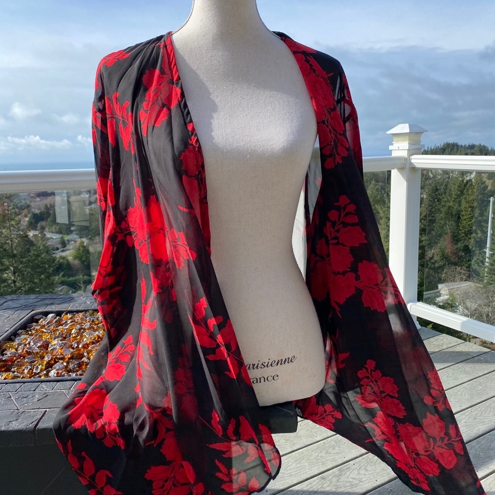 Black & Red Kimono